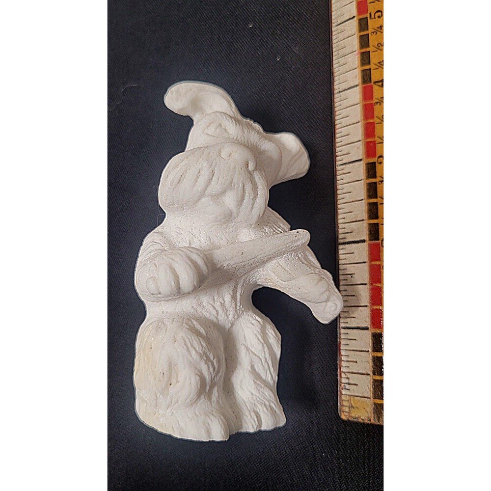 Vintage CHALKWARE LOT Dog Figurine SCOTTIE Terrier BULLDOG White - Picture 4 of 15